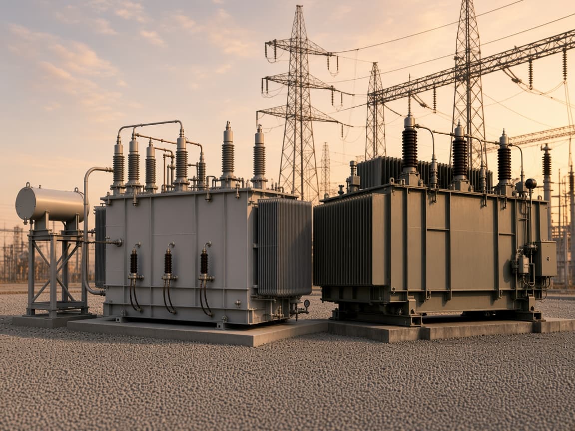 Representative 345 kV class transformer package as paired campus transformers on adjacent pads